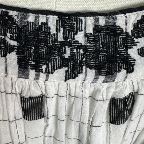 Free People Western Bohemian Jamie Embroidered Maxi Dress Size Large Ethereal - Picture 8 of 15